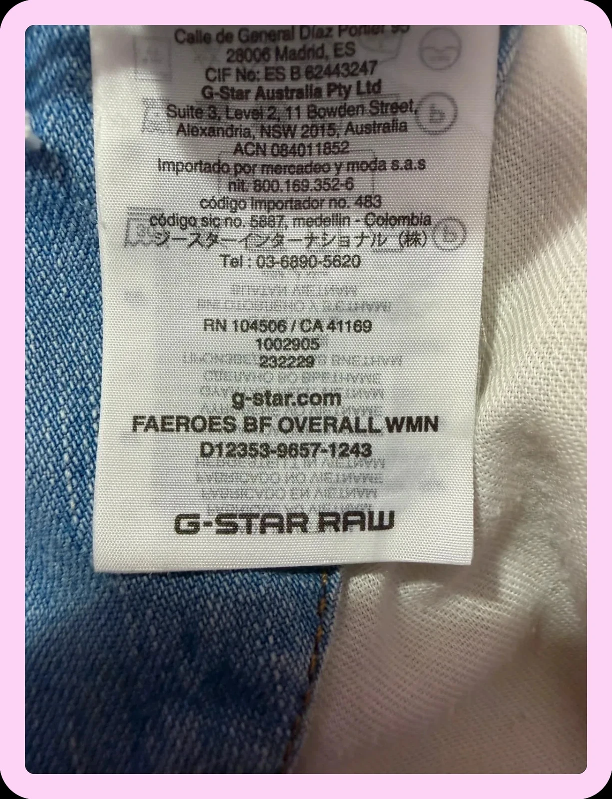 Combinación overol mujer gstar talla m – photo 8